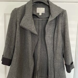Dynamite grey zipper blazer